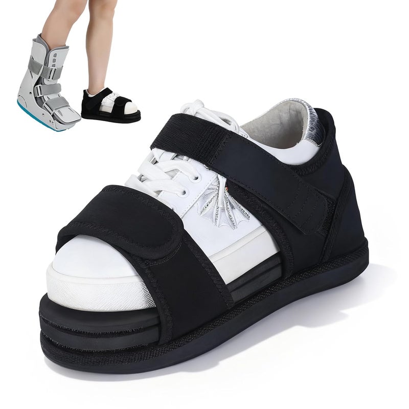 Mathgetin Shoe Balancer Shoe Lift for use with Walking Boot, Height Leveler for Leg Lenght Adjustments, Shoes Leveler Shoes Riser for Men & Women (Large) - Image 1